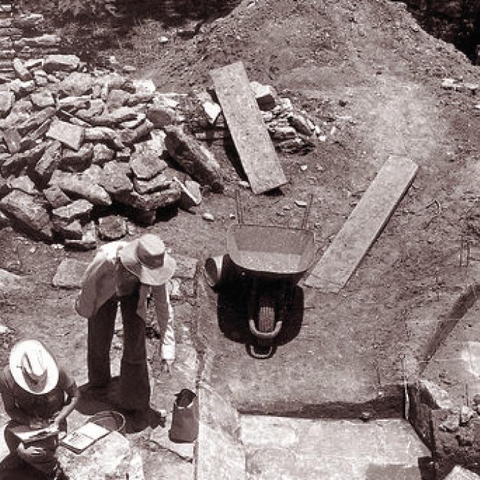 A file photo of an actual archeological digs that occurred at Kreische Brewery. “Kreische Brewery is one of the premier archeological sites of the Texas Historical Commission,” said sites educator Jenny Townzen. “The material culture found from the excavations by Texas Parks and Wildlife in the 1970s and 1980s provides a voice to the Kreische family that would have been lost without the careful recording of the information.