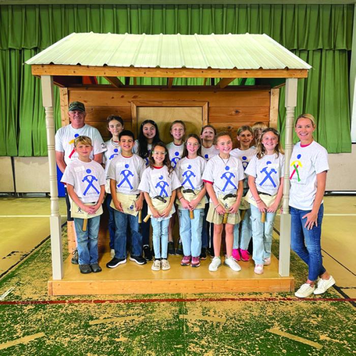 Fifth graders at Sacred Heart Catholic School in La Grange learned practical application of classroom learning as they used math and science skills to build a house. “Thank you to the Blinn College’s ‘If I had a Hammer’ program for hosting a great day for our students,” said Sacred Heart Principal LaDonna Voelkel