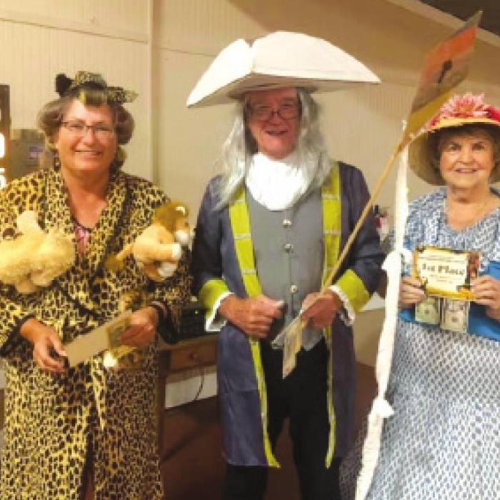 Costume contest winners in group one were Staci Brugger-third; Billy Niesner-second; and Carol Bigott-first.