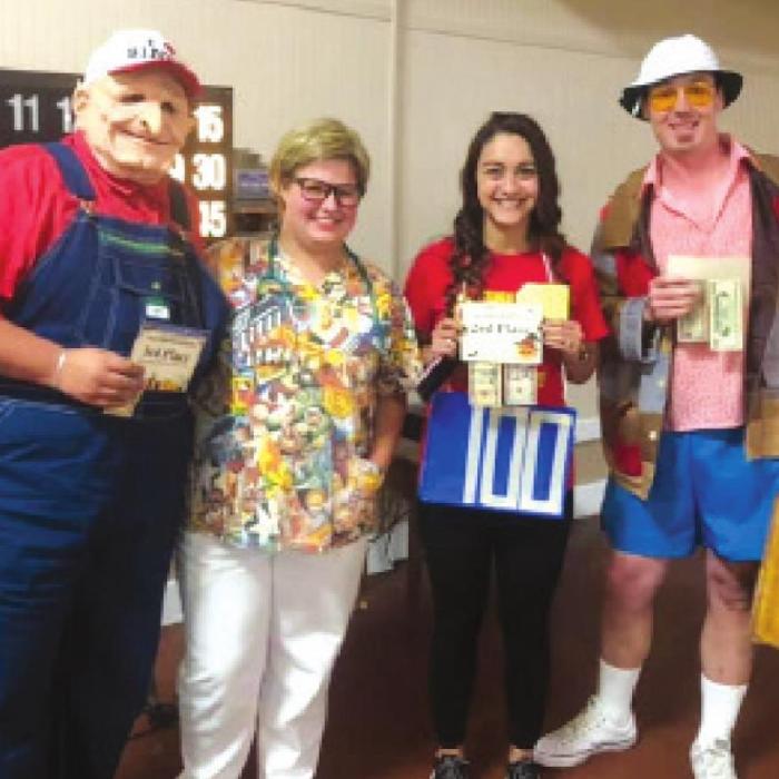 Costume contest winners in group two were: Robert Natal-third, Kelsey Wachsmann-second; and Bradley Dunk-first.