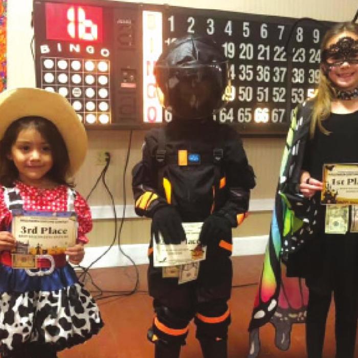 Costume contest winners in group three were: Reeanna Ramirezthird; David Fischer-second, and Kloe Noska-first.