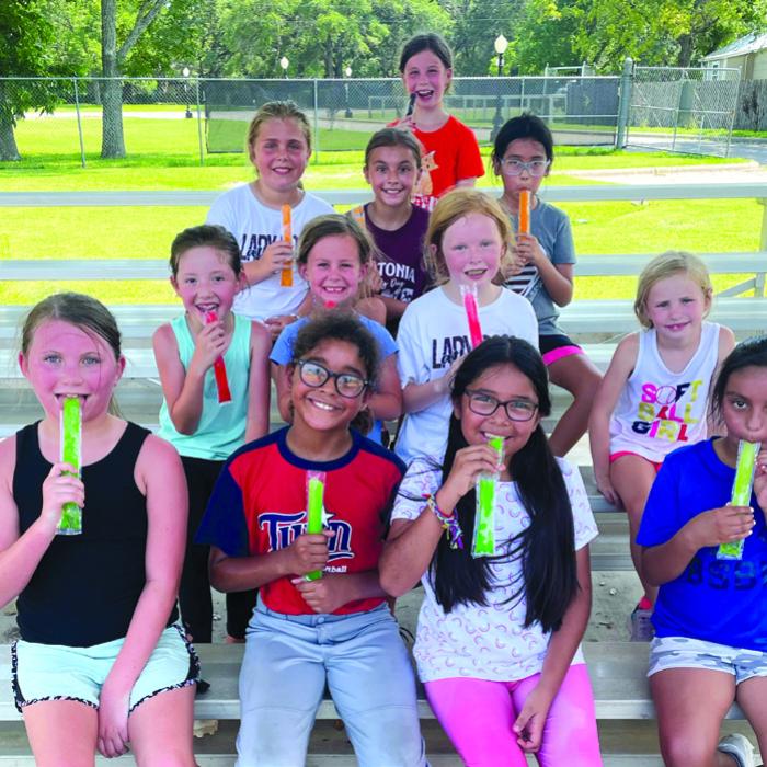 Girls Enjoy Softball Camp in Flatonia