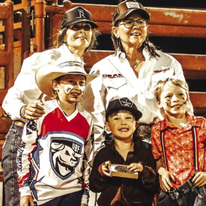 Friday’s Mutton Bustin’ winner Cooper Zapalac.