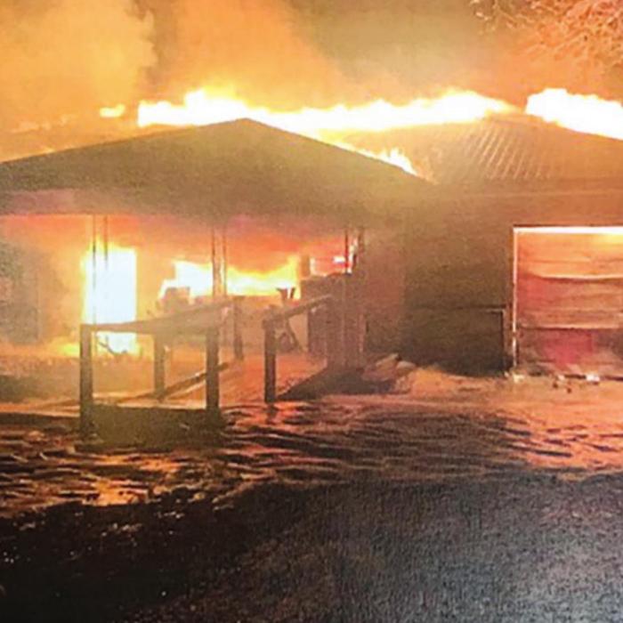 La Grange, Round Top-Warrenton and Fayetteville firefighters put out this house that caught fire early Thursday morning.