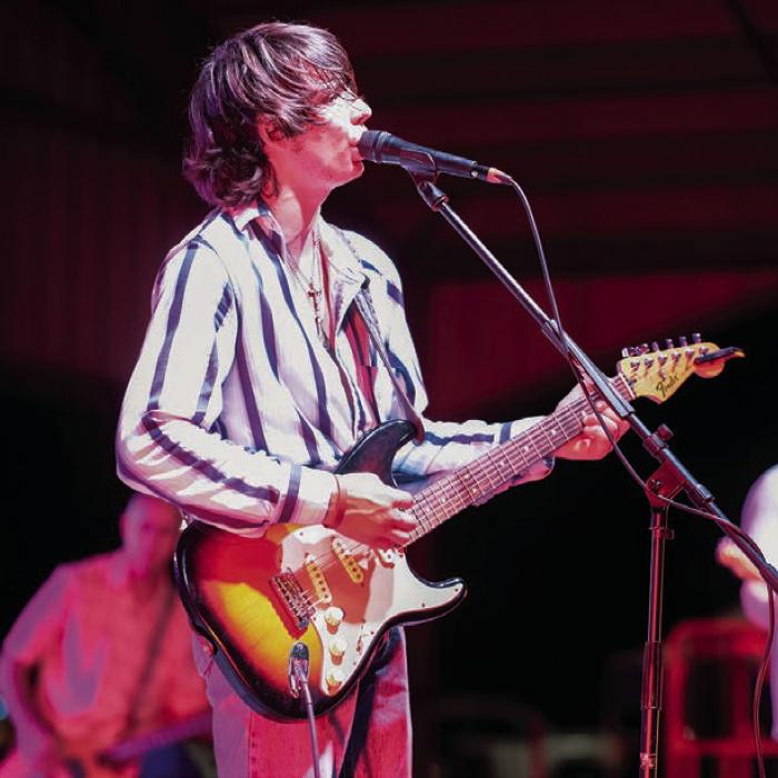 Up and coming singer-songwriter Dawson DeBord and his band Southpaw played Thursday night at the Festival.