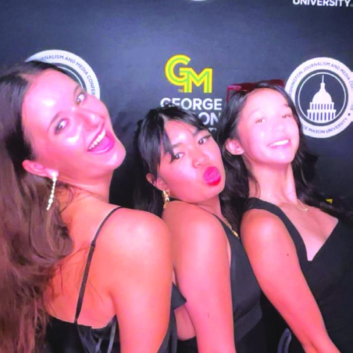 Rorschach, left, dancing the Night Away at the WJMC Gala.