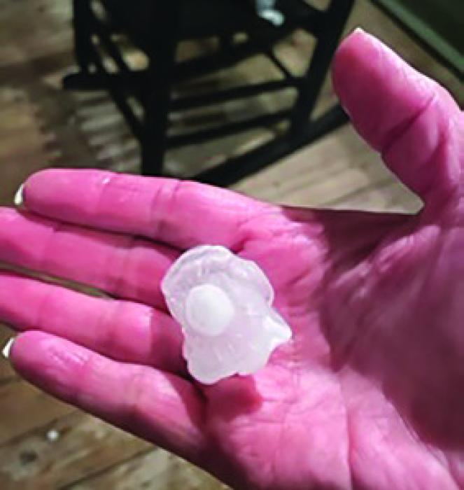 Hail, Yes! Ice Chunks Pelt Fayette County