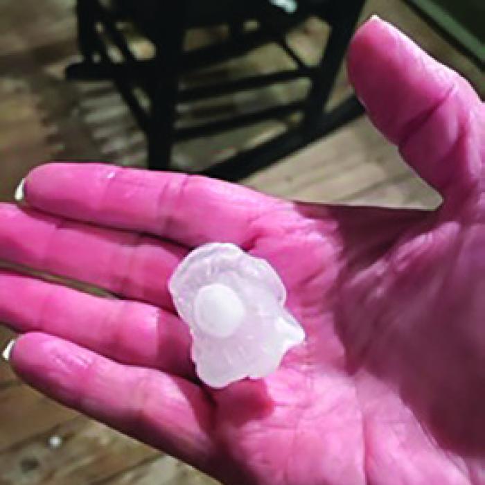Hail, Yes! Ice Chunks Pelt Fayette County