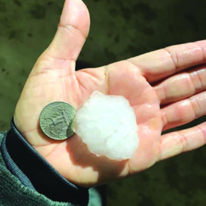 Hail, Yes! Ice Chunks Pelt Fayette County