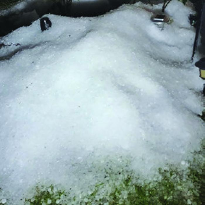 Hail, Yes! Ice Chunks Pelt Fayette County