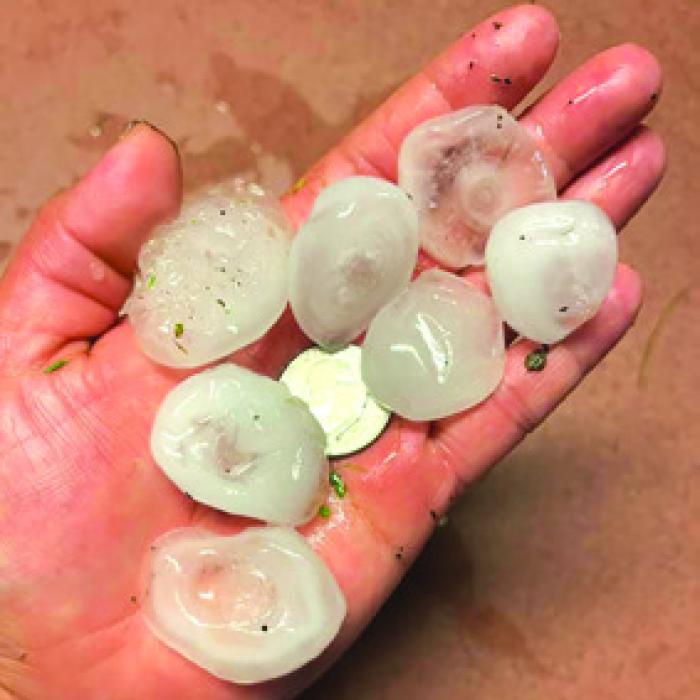 Hail, Yes! Ice Chunks Pelt Fayette County