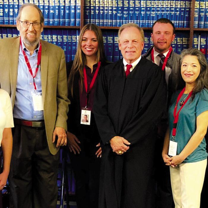 From left to right we welcome Jim Barringer (Bastrop), Judit Castillo (Elgin), Bill Laubenberg (Elgin), Morgan Heine (Elgin), Gage Counts (Bastrop), Alma Villareal (Flatonia), Johana Cardenas (Bastrop), and Howard Griffith (Bastrop).