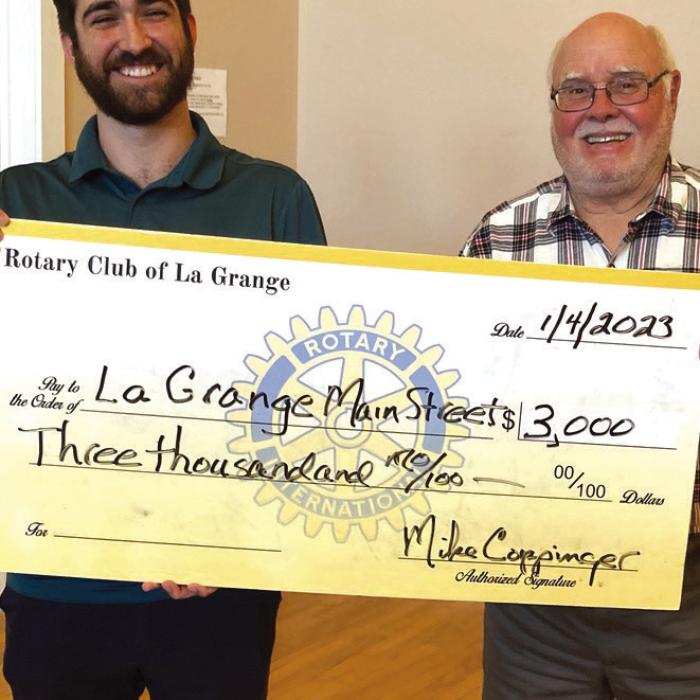Rotary Donates to Main Street