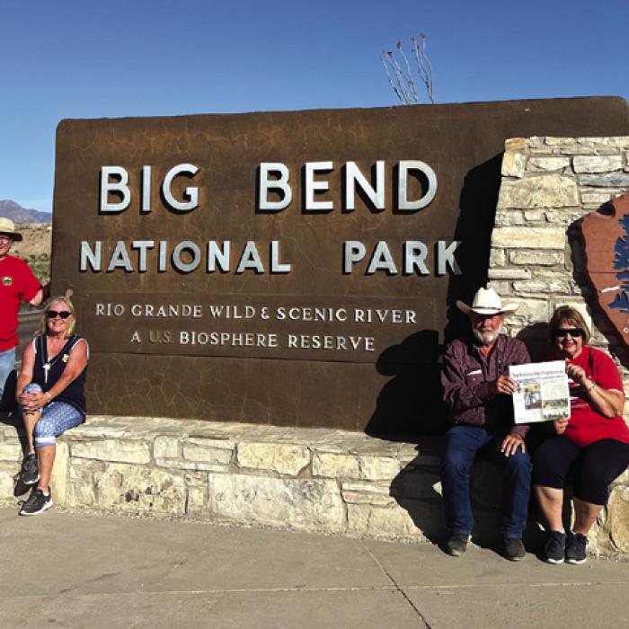 The Fayette County Record recently visited Big Bend National Park with Donnie and Carol Havamann, Richard &amp; Annette Martinak, and Joe Fietsam and Carol Globke. They enjoyed the visit to the vast sites and trails of the park. Also enjoyed were other West Texas points of interest. As a bonus the eclipse of 96.4% was viewed from there.