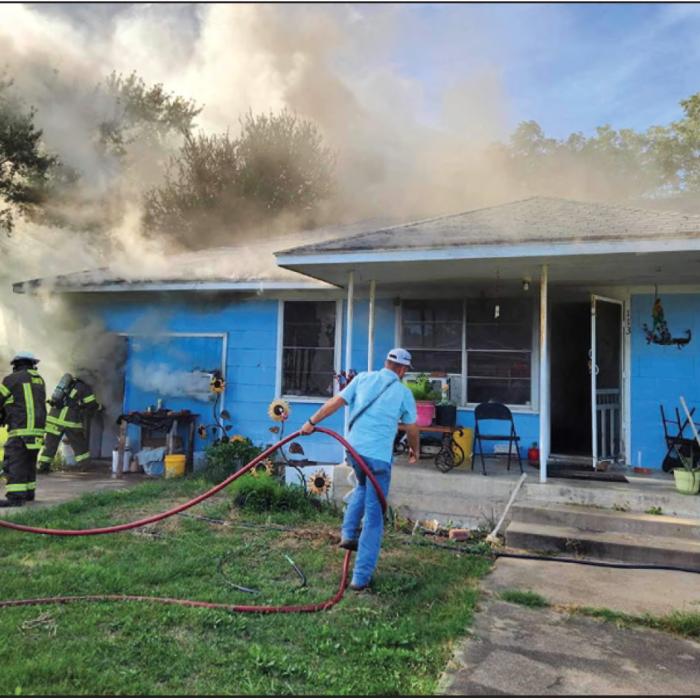 House Saved From Fire in Schulenburg