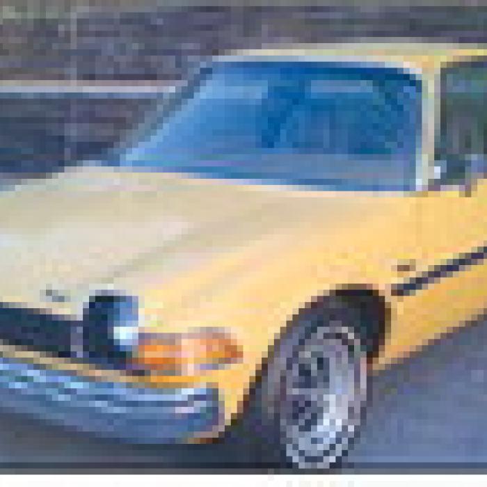 A 1976 AMC Pacer, a frequent entry on the ugliest American cars of all time lists.