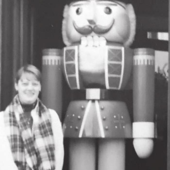 During her visit to Germany, Margaret couldn’t pass up the opportunity to have her picture taken with the largest nutcracker she had ever seen in person.