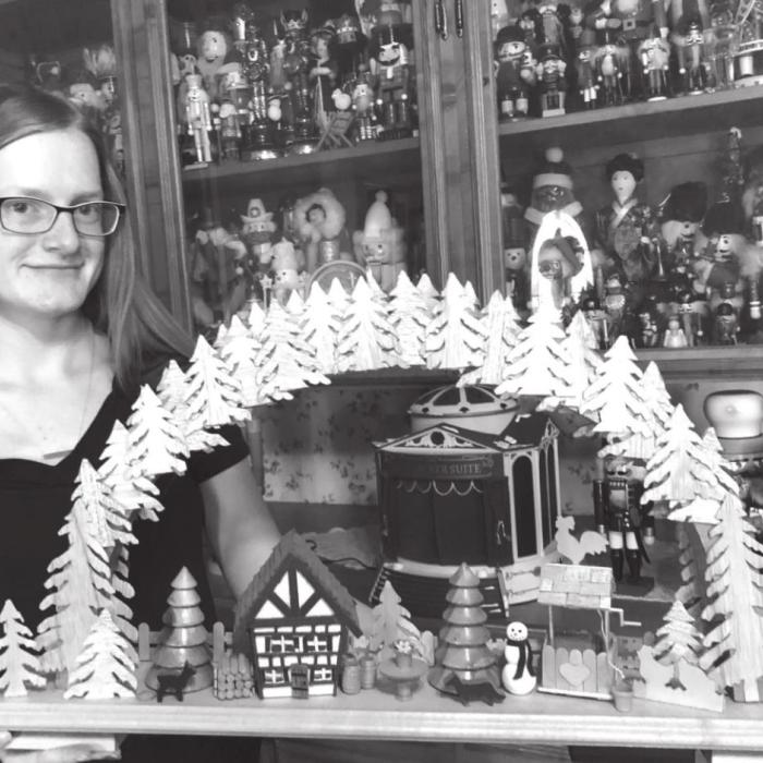 As a part of her German studies at La Grange High School several years ago, Abigail constructed an award-winning authentic German Schwibbögen. The entire Roscher family lent their support to create the intricate old-world project that she hopes will become a family heirloom.