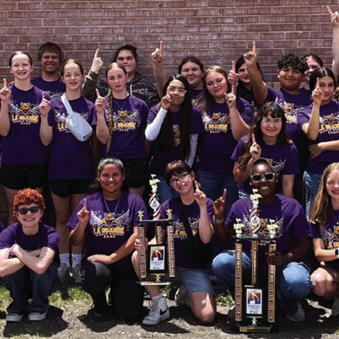 La Grange Middle School Concert Band.