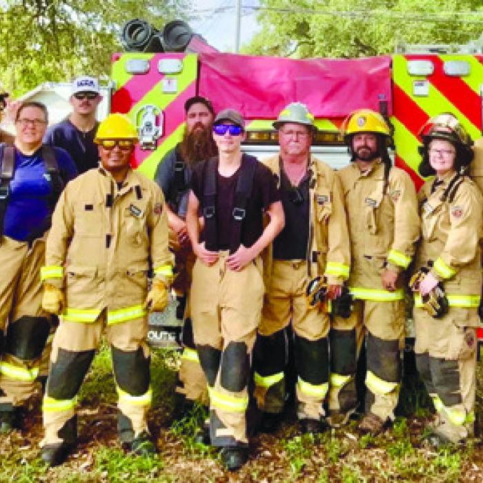 The Ellinger Volunteer Fire Department had training on extrication in La Grange on Saturday, Sept. 12. Pictured here from left to right are Martin Spoelstra, Cullen Weishuhn, Kandice Spoelstra, Hunter Spoelstra, Javier Solis, Kai Yezak, Connor King, Bo Smidovec, Colby Kulhanek, Erin Zapalac, Clayton Weishuhn and Dave Weishuhn.