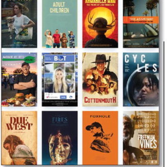 Movie posters of some of the films showing at next week’s Round Top Film Festival.