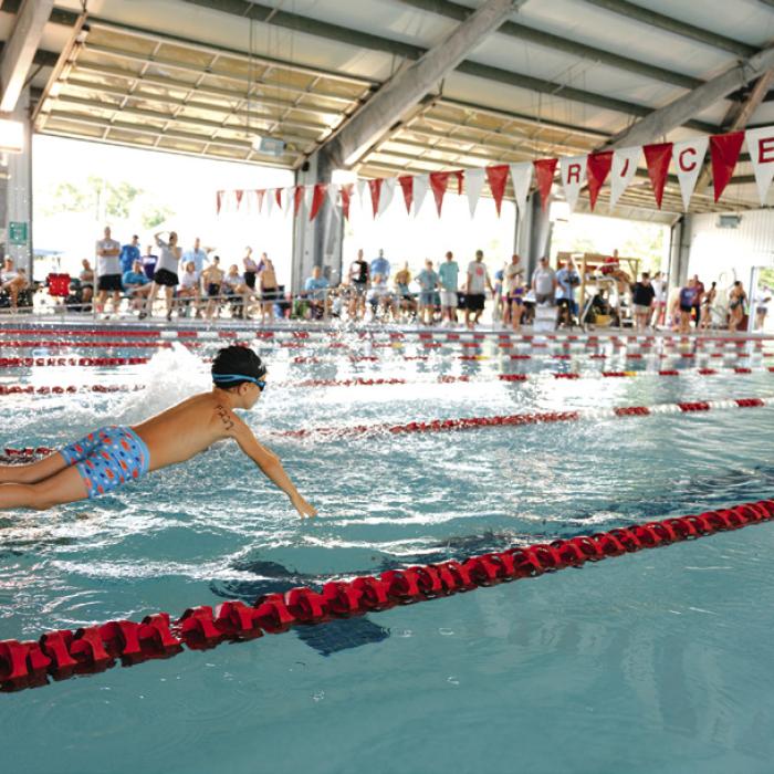 The six-and-under relay during the Meet of Champs in El Campo. Photos by Brittany Dawson