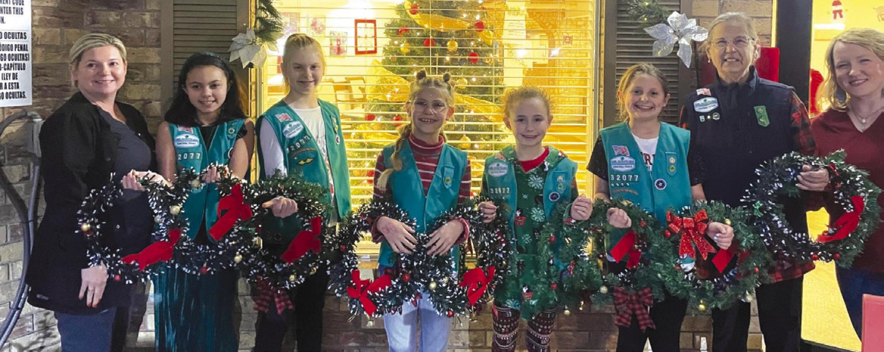Girl Scouts Decorate, Donate Wreaths