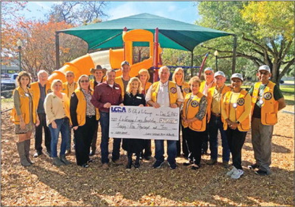 LCRA Donates $25,000 for Playground Shade Structure in LG