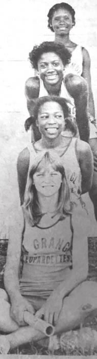 Other than the 1922 boys mile relay team, the only other La Grange relay team to win a state title was the 1980 La Grange girls 4x100 relay. Front to back, that team included Sharon Kovar, Charlene Grant, Sheila Willrich and Debra Scott. Grant would win state titles the next two years in individual events. Kovar would later coach the school’s softball team to a state title in 2005. Record fi le photos