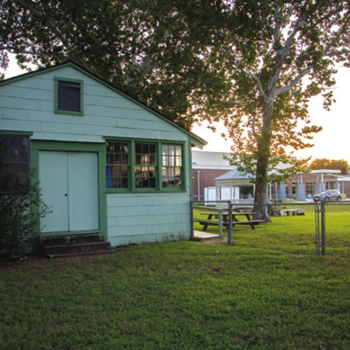 The La Grange Girl Scout hut is on the corner of Milam and Vail Streets near La Grange Elementary.