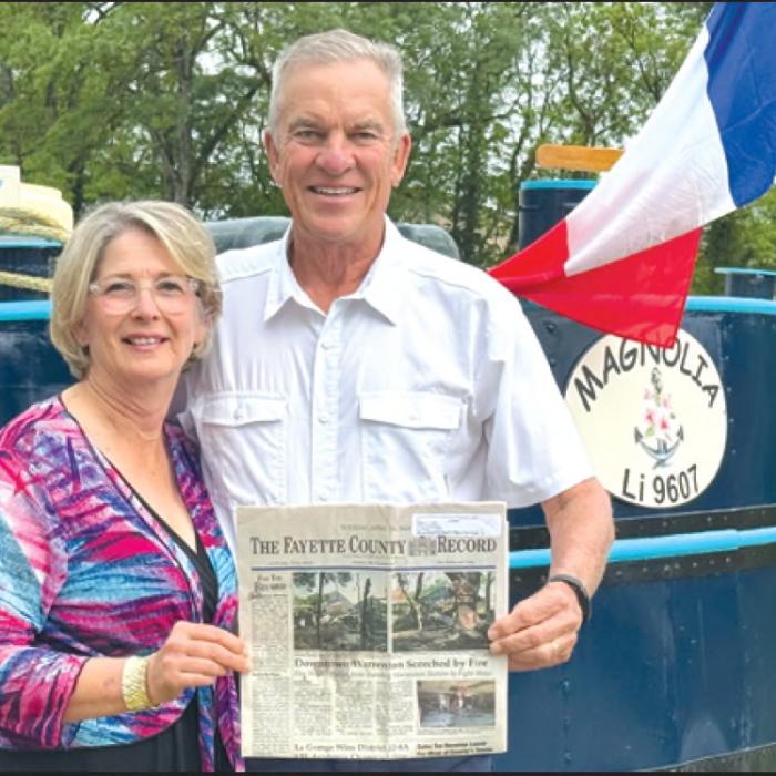 Bill and Denice Fisher of La Grange recently took The Record on a French Barge cruise through the canals of Burgundy.