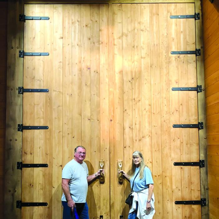 Billy and Nancie Blair at the Ark Encounter in Kentucky.