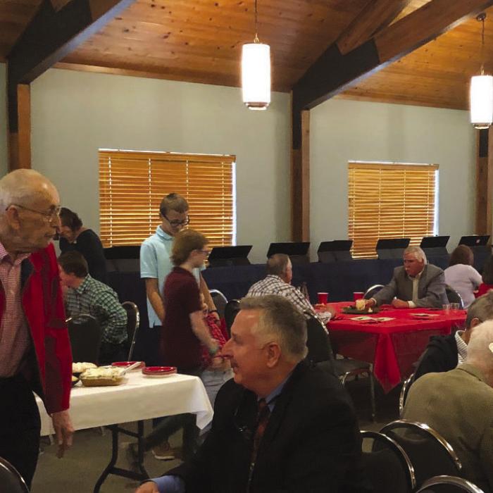 The Ladies at Holy Cross Lutheran in Warda recently held their annual “Over 80’s” Christmas Dinner, which included members of the congregation that are 80 years of age and older and also the ladies that participate in the quilting group.