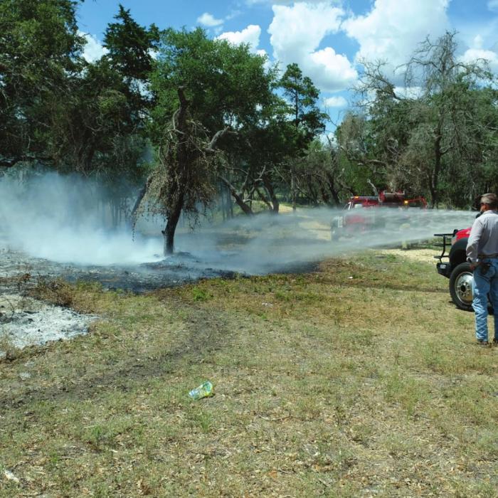 Grass Fire in Flatonia