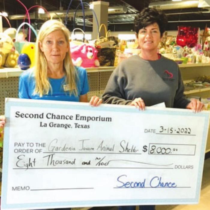 Second Chance Donates To the Animal Shelter