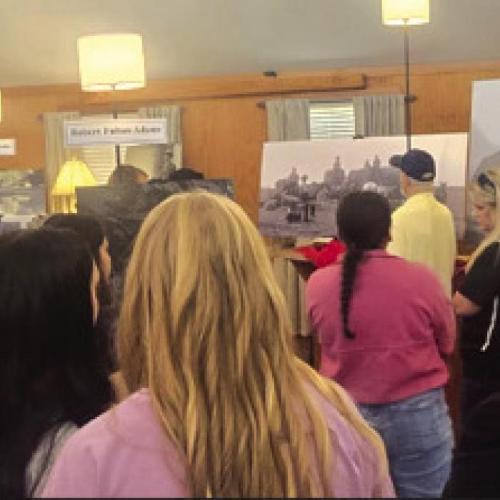 The Round Top Area Historical Society recently hosted RT-C ISD history students at a historic photographic event.