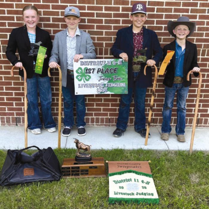 Champion Junior Team: left to right; Abigale McBride, Jehnsen Janecka, Hudson Holub, and Joe Carrales.