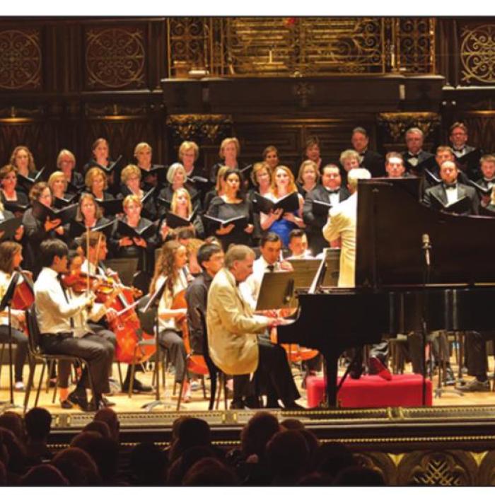 A Beethoven Celebration at the current Festival Hill Concert Hall. Photo by Bernard Mendoza