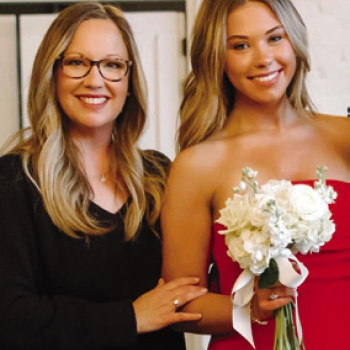 Texas State Court Memorial Scholarship winner Mackenzie Kates, graduate of Wylie High School in Abilene, with her mom, Stephanie Kates.