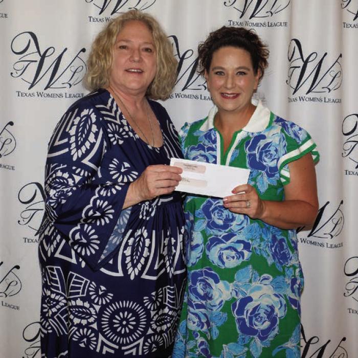 Faison Preservation Society received a $3,700 grant. Accepting the award was Katy Beauford (left). Presenter was Tiffany Reid (right).
