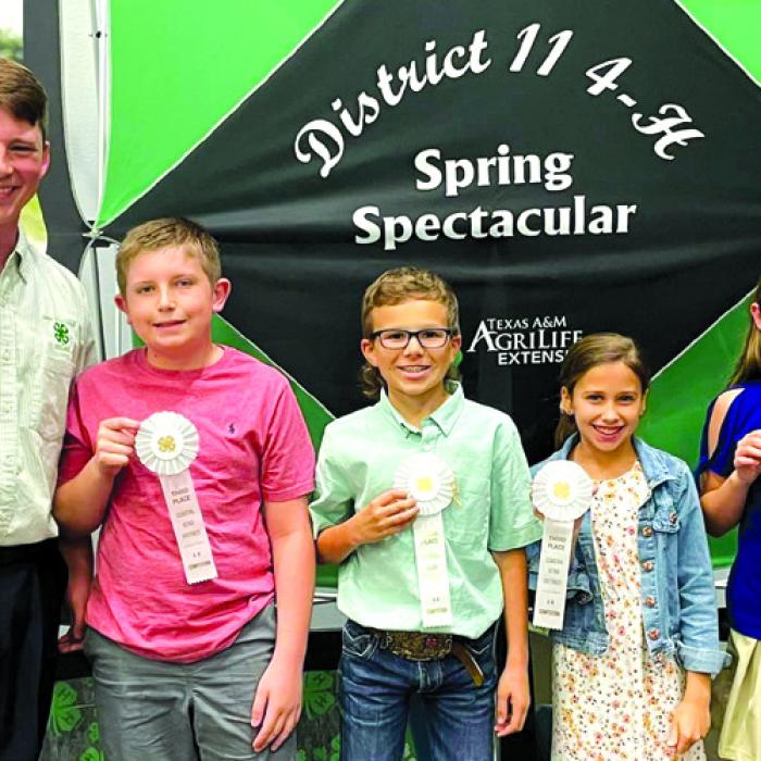 Consumer Decision Making Junior: Cooper Mau District 11 4-H Council Officer, Kaden Raabe, Tate Fritsch, Emery Fricke, and Adalyn Emmel.