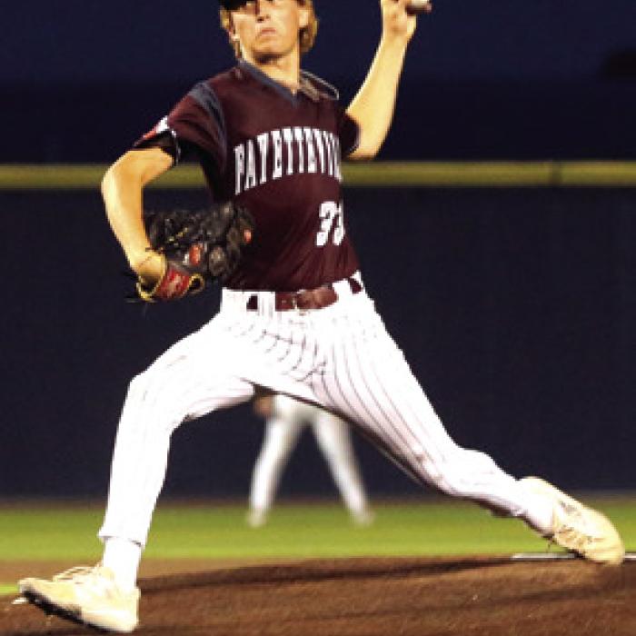 Kole Schmitt came on in relief of Jack Schley in the third inning Saturday. Photo by Ken Sury