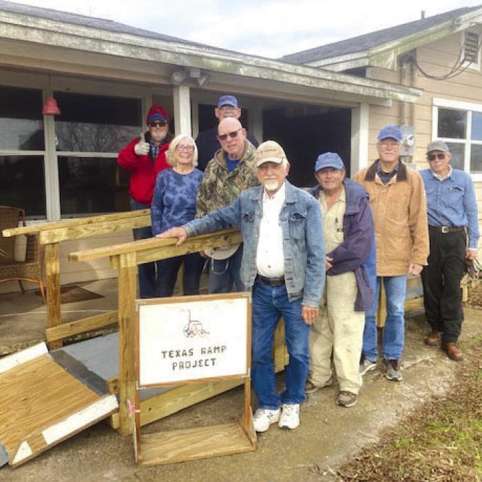 Texas Ramp Project volunteers built this 20-foot ramp on U.S. 77 South.