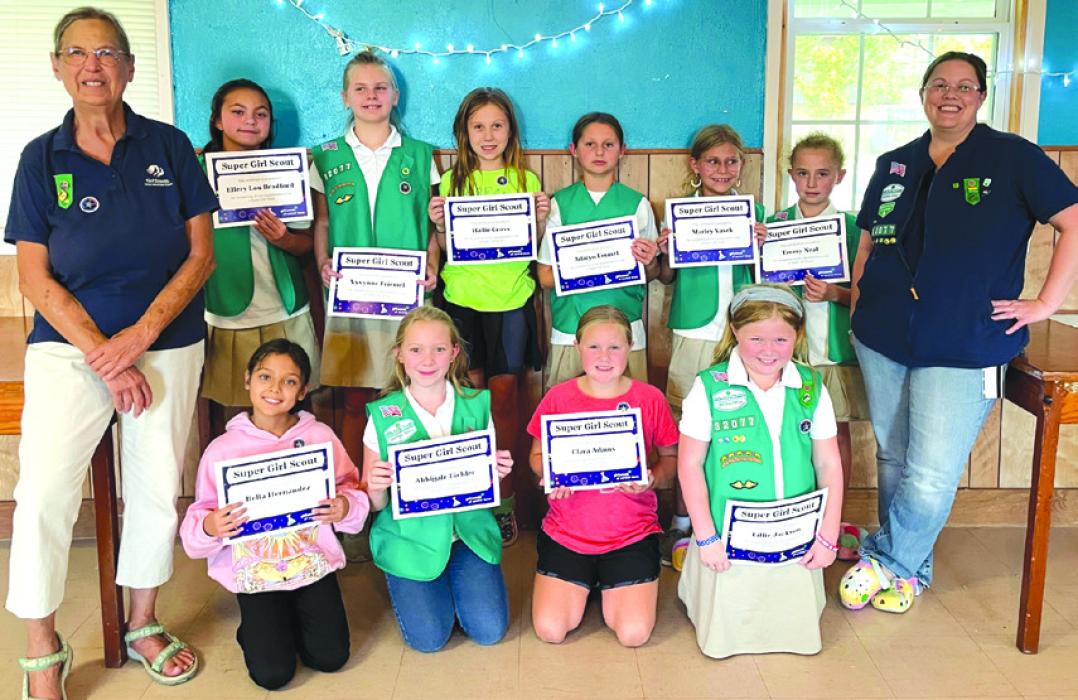Girl Scouts of Central Texas has awarded La Grange Troop 32077 the status of a Super Troop and each Scout the title of Super Girl Scout for their high level of involvement in the Girl Scout program. The troop has been lead in 2022-23 by Rebecca Hegar and Kristi Jackson.