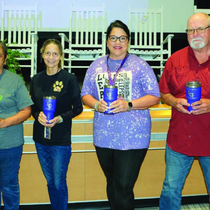 La Grange I.S.D. recognized the following employees for 25 years of service: Maria Orona, Cynthia Krause, Susan Knesek and Frederick Behnke. Maria De La Rosa (not pictured) was recognized for 30 years of service.
