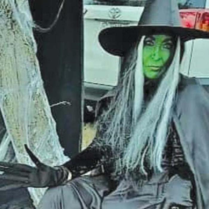 Joyce Bise dressed as the Warda Witch.
