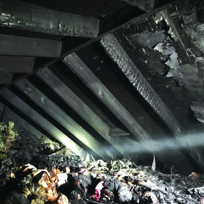 Quick Thinking Saves Home Amidst Fire
