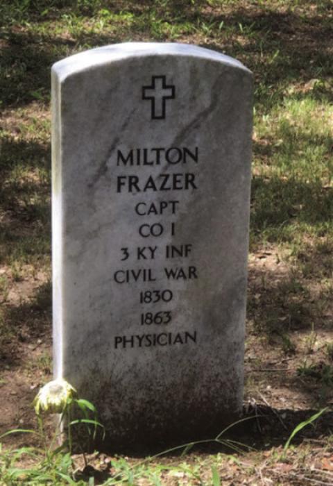 Captain Frazer’s headstone.