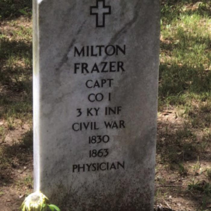 Captain Frazer’s headstone.