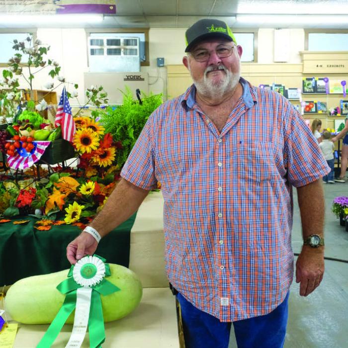 Also in the Ag Department, George Eilert won grand champion large size entry for a watermelon.